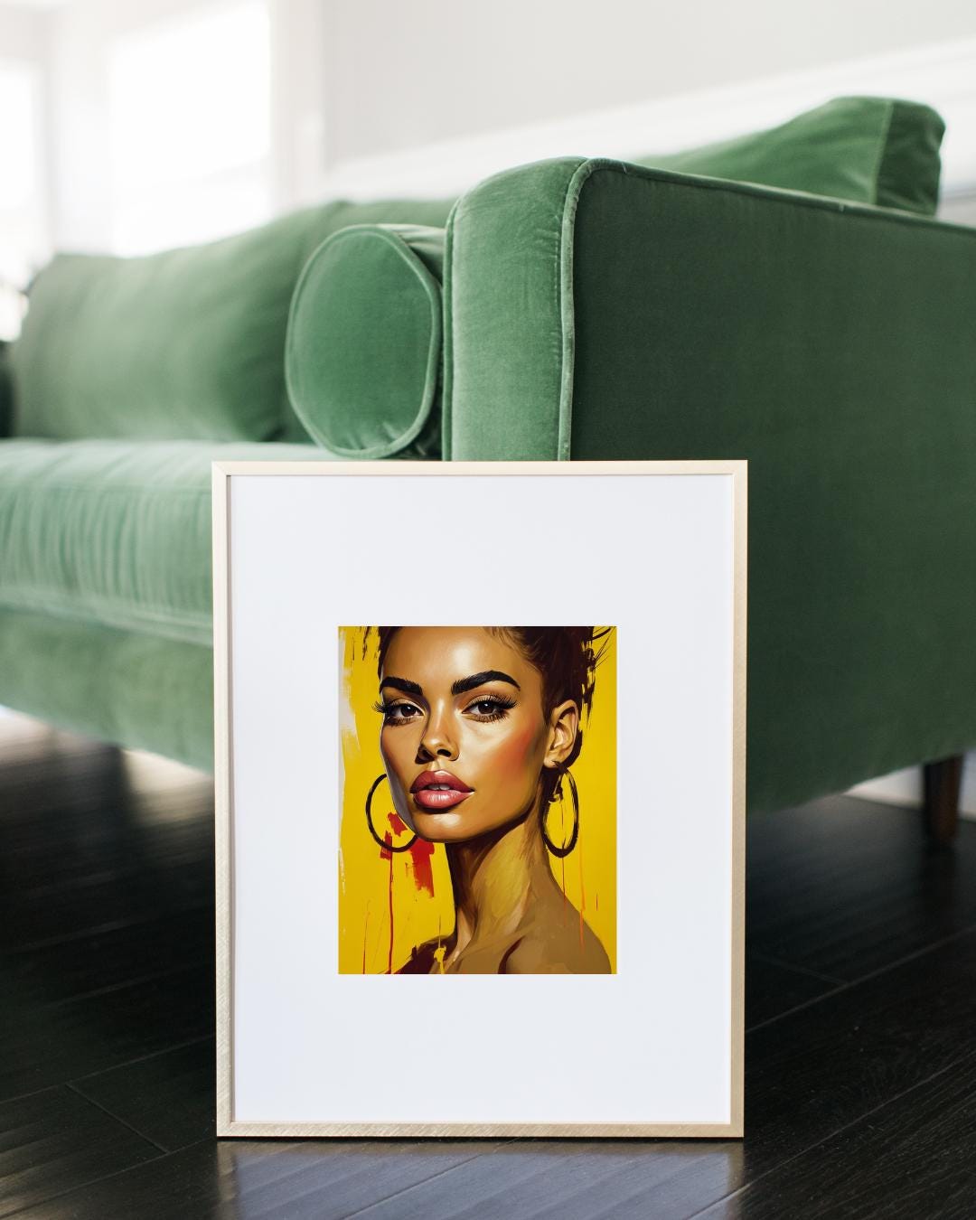 Bold Fashion Woman Portrait | Modern Chic Wall Art | Glamour Printable Decor
