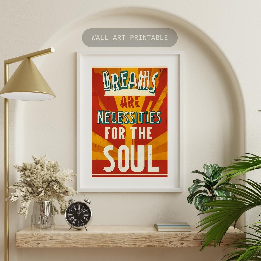 Retro Motivational Wall Art | Digital Download |