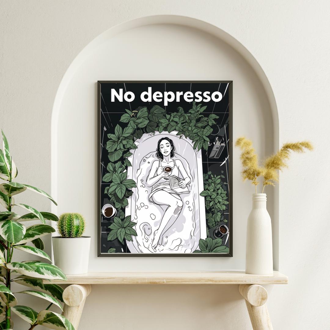 Positive Wordplay Art Print - Boho Coffee Date Sign - Self-Care Quote - Kitchen Decor - Instant Download