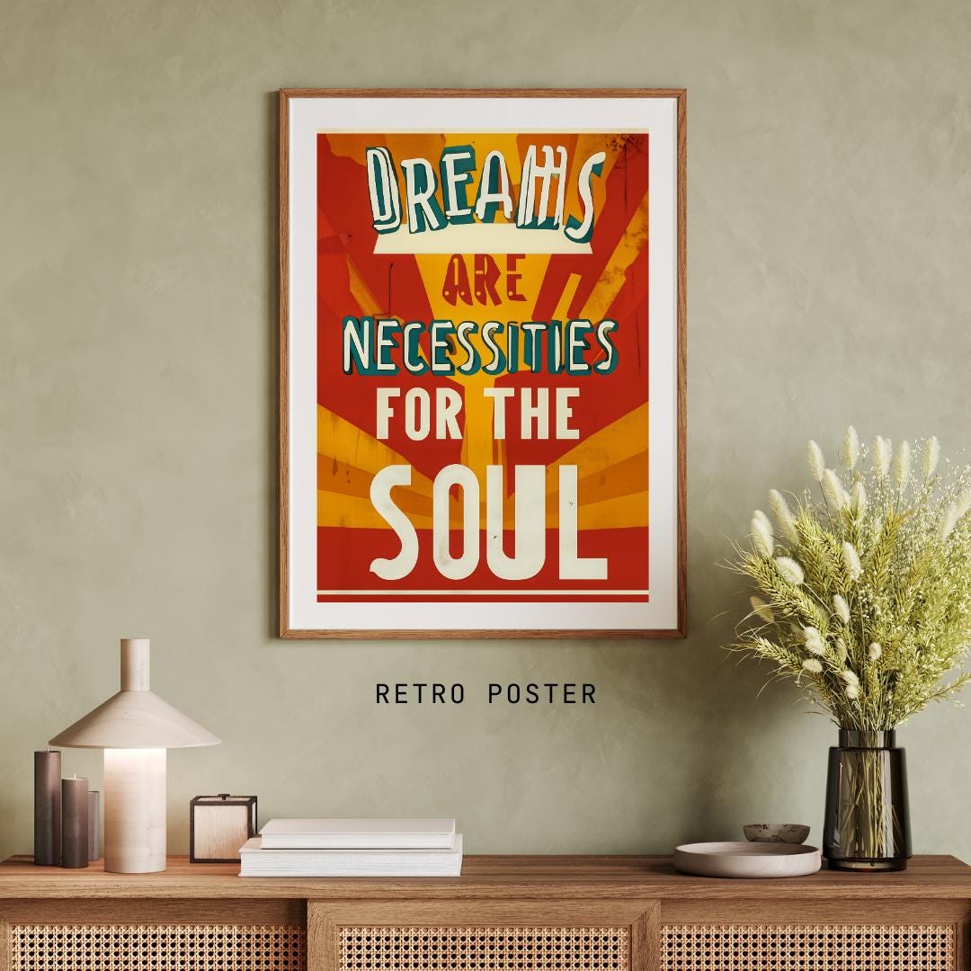 Retro Motivational Wall Art | Digital Download |