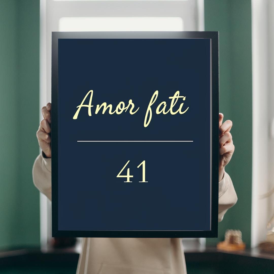 Minimalist Motivational Print | Amor Fati Poster | Stoic Philosophy Wall Art