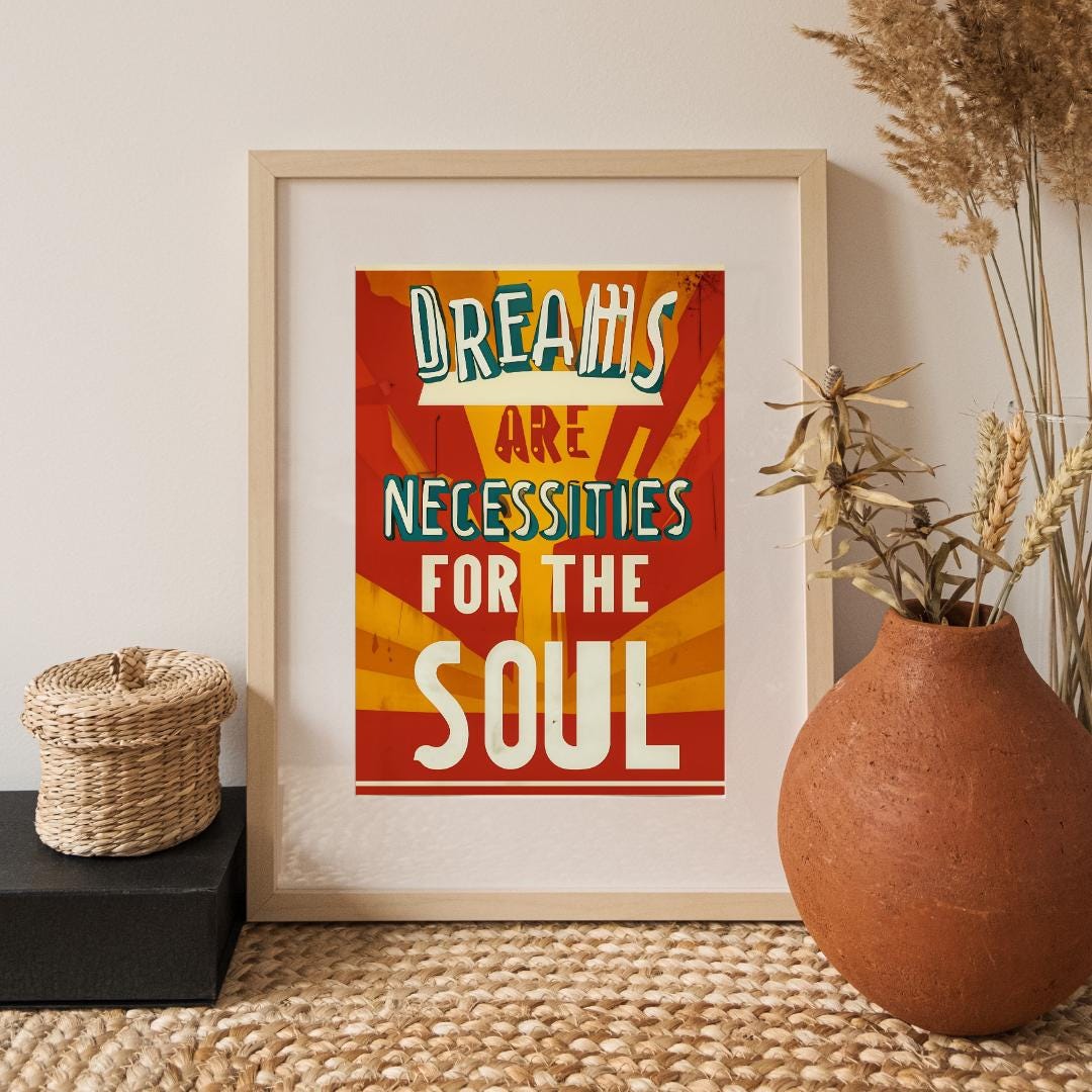 Retro Motivational Wall Art | Digital Download |